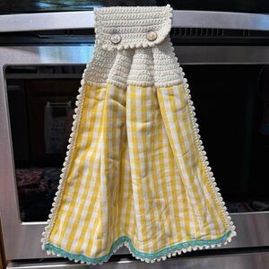 Yellow and White Checkered Kids Dress